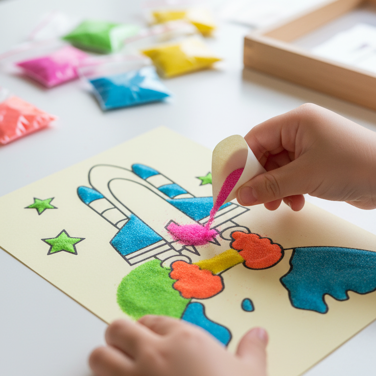 Coloured sand craft