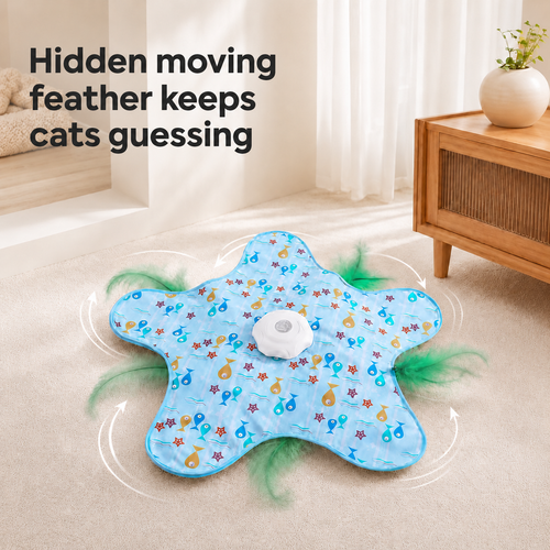 Automatic Hide & Seek Cat Mat